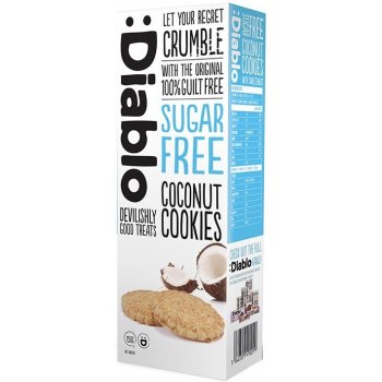 Diablo Cookies sušenky kokosové bez cukru 150 g