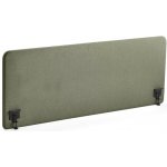 Zone stolový paraván černé svorky potah Rivet zelenomodrá 180 X 65 x 3,6 cm