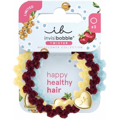 invisibobble Twistar Wildflower Cherry Twist gumičky do vlasů 3 ks – Zboží Mobilmania