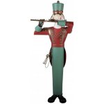 Clayre & Eef Kovová dekorace Louskáček Nutcracker s flétnou v životní velikosti - 70*48*163 cm – Hledejceny.cz
