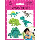 Arch Tetovací obtisky s atestem pro děti Dinosauři dinosaurus s malým ve vajíčku