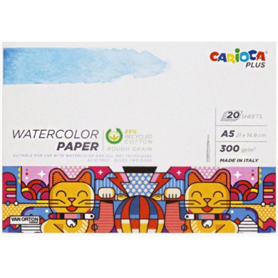 Carioca Plus akvarelový papír A5 20 listů – Zboží Dáma