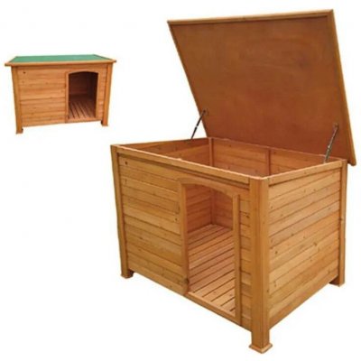 MacHook Psí bouda FLAT dřevěná 127 x 95 x 95 cm – Sleviste.cz