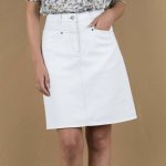 Džínová sukně bílá – Zboží Mobilmania