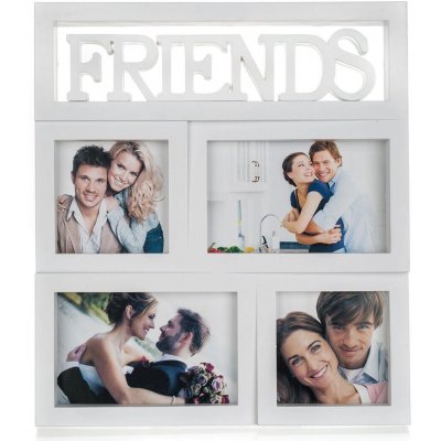 HOME DECOR fotorámeček FRIENDS 28x31cm, 4 fotky – Zboží Živě