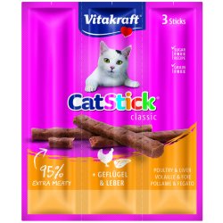 Vitakraft Vitakraft Cat pochoutka Stick Clasic Poultry/Liver 3ks