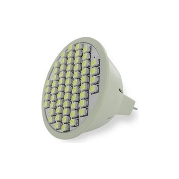 Whitenergy Led žárovka GU5.3 60 SMD 3W 12V Teplá bílá reflektorová 03921