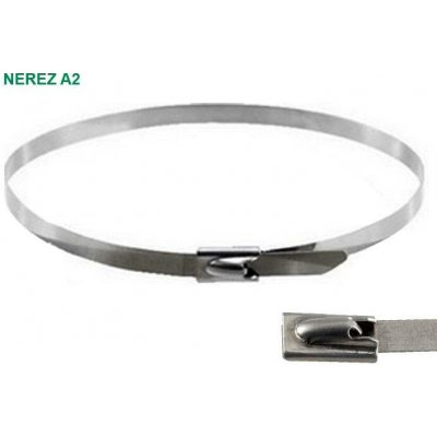 Stahovací pásek se sponou NUPS 4,6x520mm (50ks) NEREZ A2 – Hledejceny.cz