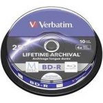 Verbatim BD-R 25GB 4x, M-Disc, printable, cakebox, 10ks (43825) – Zboží Živě
