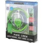 PIXIE CREW & MINECRAFT Náramek zelený + 4 multipixely silikon – Zboží Mobilmania