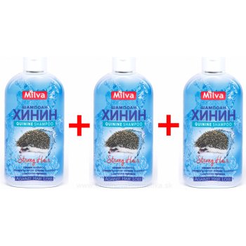 Milva chininový šampon 3 x 200 ml dárková sada