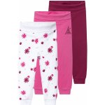 Lupilu Dívčí kalhoty „Jogger s BIO bavlnou 3 kusy vzorovaná růžová lila fialová – Zboží Mobilmania