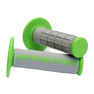MOTION STUFF motokrosové rukojeti supersoft šedé/zelené | Zboží Auto
