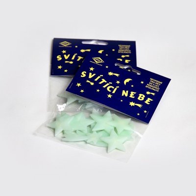 Pro Háčkování s.r.o. Svítící nebe na zeď, dekorace, sada 10 ks – Zboží Dáma