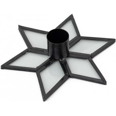 Homebound by Kolony - Stojan na svíčky - Hvězda - 3x2,5x12,5 - černá 79557 – Sleviste.cz