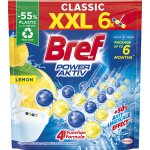 Bref Power Aktiv Lemon tuhý WC blok s vůní citronu, 6 x 50 g – Zbozi.Blesk.cz