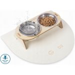 Miska ANIMALVIBE pro psa z nerezové oceli s podstavcem a podložkou 1L – Zboží Mobilmania