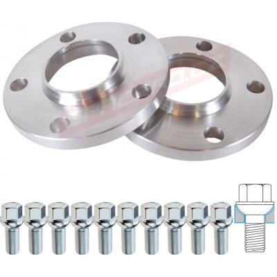 Spacero Sada podložek 13 mm 5×100 57,1 + šrouby Dosedací plocha šroubů: Kulová R13 – Hledejceny.cz