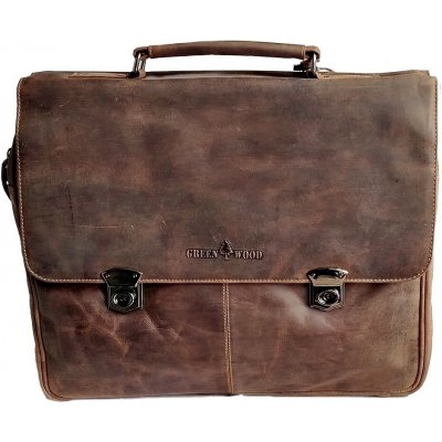 Green Wood Bérenger GW 814 pánská kožená taška hnědá – Zboží Mobilmania