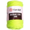 Příze YarnArt Příze Macrame Cord 801, 3 mm - žlutozelená