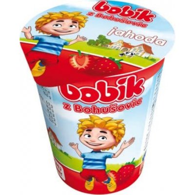 Bobík Maxi smetanový krém s jahodovou příchutí 130 g – Zboží Dáma