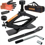 VERDA Trapézový zvedák pro zvedání vozidel 2 t s obalem a teleskopickým klíčem na kola SN4570 – Sleviste.cz