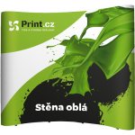 Print.cz Prezentační POP UP stěna Impact oblá 254x222 cm – Zboží Dáma