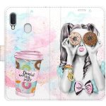 Pouzdro iSaprio flip Donut Worry Girl Samsung Galaxy A20e – Hledejceny.cz