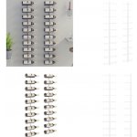 vidaXL Nástěnné stojany na víno na 10 lahví 2 ks bílé kov – Zboží Mobilmania