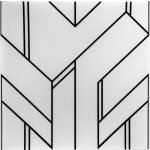 Impol Trade 3D 0070 50 x 50 cm GLAMOUR 4 černobílá 1ks – Zboží Mobilmania