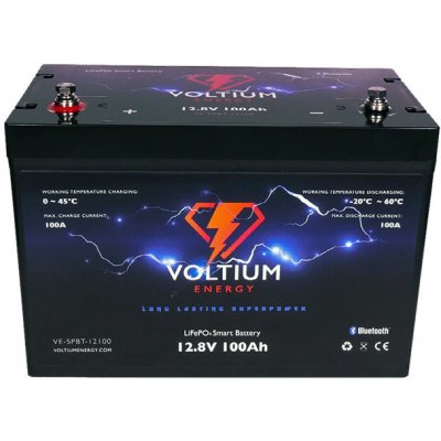Voltium Energy VE-SPBT-12100 12.8V 100Ah – Zbozi.Blesk.cz
