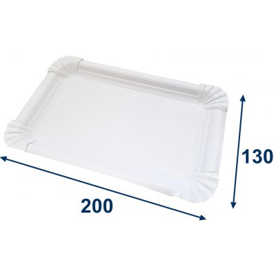 Eobaly.cz Papírový tácek bílý 130x200mm PT 71144 – Hledejceny.cz