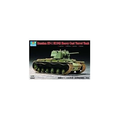 Trumpeter slepovací model Russian KV 1 M1942 Heavy Cast Turret Tank 1:72 – Zbozi.Blesk.cz