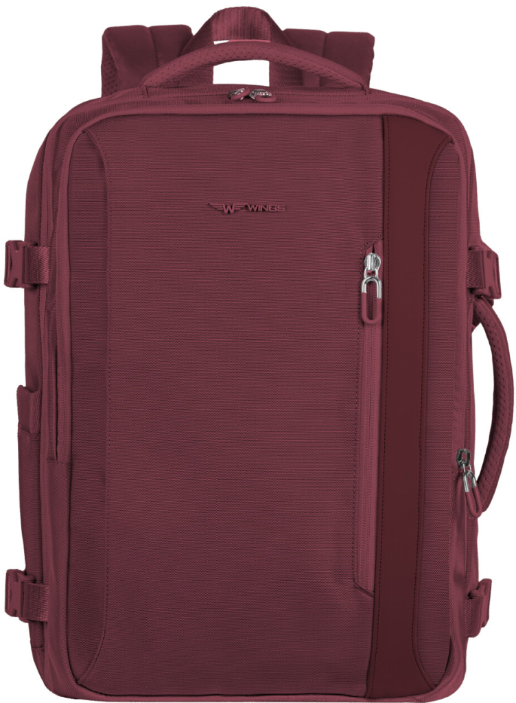 Wings Multifunkční rozšiřitelný batoh Skylark vínový 30.5 l