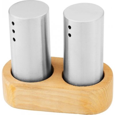 MagicHome Sada slánka a pepřenka MagicHome dřevěný stojan nerez – Zbozi.Blesk.cz