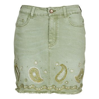 Desigual krátké sukně BILLI JEANS khaki