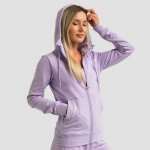 GymBeam dámská mikina se zipem Limitless Lavender lavender – Sleviste.cz