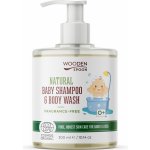 WoodenSpoon Dětský sprchový gel a šampon na vlasy 2v1 bez parfumace 300 ml – Zboží Dáma
