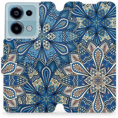 Mobiwear - Xiaomi Redmi Note 13 Pro 4G / Poco M6 Pro 4G - V108P Modré mandala květy – Zboží Živě