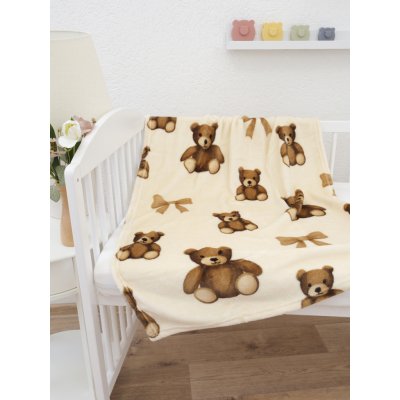 MKLuzkoviny.cz Dětská deka do postýlky mikroplyš Exclusive Plyšoví medvídci – Hledejceny.cz