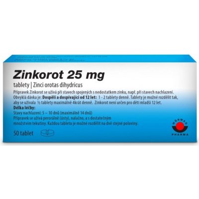 ZINKOROT POR 25MG TBL NOB 50 – Zbozi.Blesk.cz