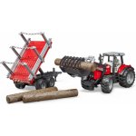 Bruder Farmer Massey Ferguson traktor s vlekem – Hledejceny.cz