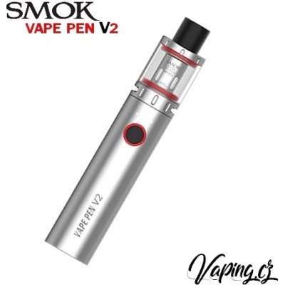 Smoktech Vape Pen V2 1600 mAh Stříbrná 1 ks – Zboží Mobilmania