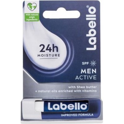 Labello Men Active 24h Moisture Lip Balm SPF15 hydratační balzám na rty 4,8 g – Zbozi.Blesk.cz