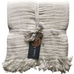 Mars & More Krémový mušelínový pléd Nova Muslin 140x200 – Hledejceny.cz