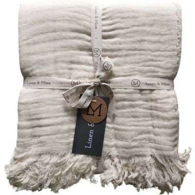 Mars & More Krémový mušelínový pléd Nova Muslin 140x200 – Hledejceny.cz
