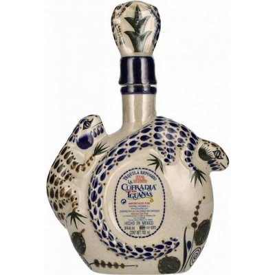 Tequila La Cofradia Iguanas Reposado 38% 0,7 l (holá láhev) – Zboží Dáma