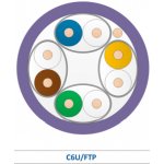 Leviton C6U/FTP-HF1-Eca-Rlx-305VT U/FTP, AWG23, kat. 6, Eca, 305m, fialový – Zboží Živě