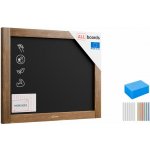 Allboards 50 x 40 cm tabule černá křídová v dřevěném rámu TB54 – Zboží Živě