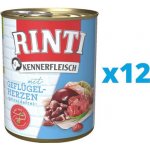 Rinti Kennerfleisch drůbeží srdíčka 12 x 400 g – Hledejceny.cz